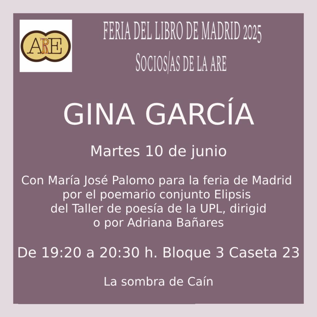 LA ASOCIACIÓN RIOJANA DE ESCRITORES EN LA FERIA DEL LIBRO DE MADRID 2025 6 gina garcía
