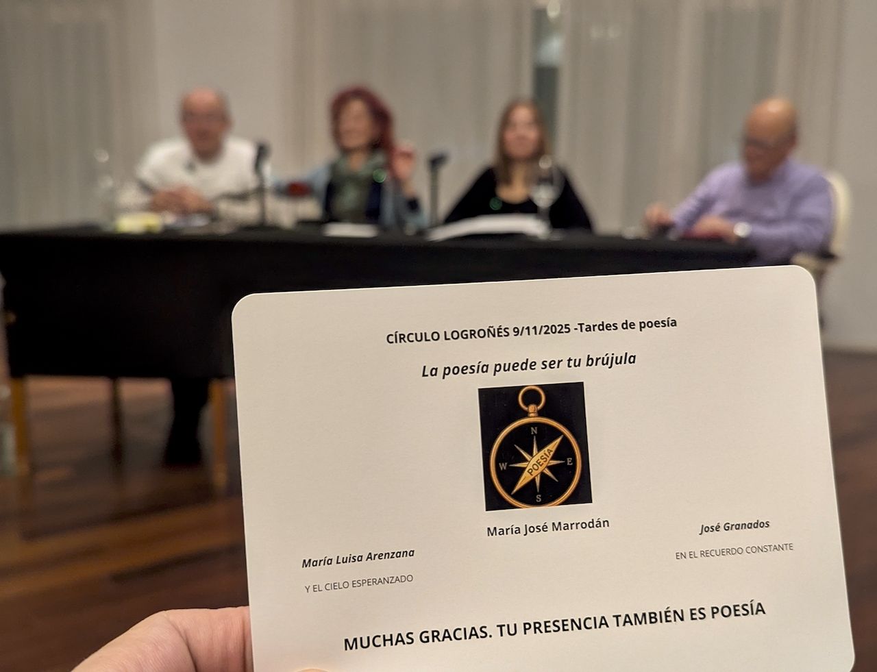 Segunda Jornada del II Ciclo de Poesía en el Círculo – Poemas a media tarde - 9 de noviembre de 2025 5 2025 11 09 POEMAS A MEDIA TARDE 13 de 17